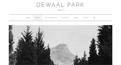 Desktop Screenshot of dewaalpark.co.za