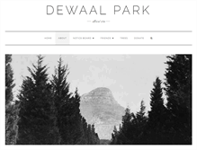 Tablet Screenshot of dewaalpark.co.za